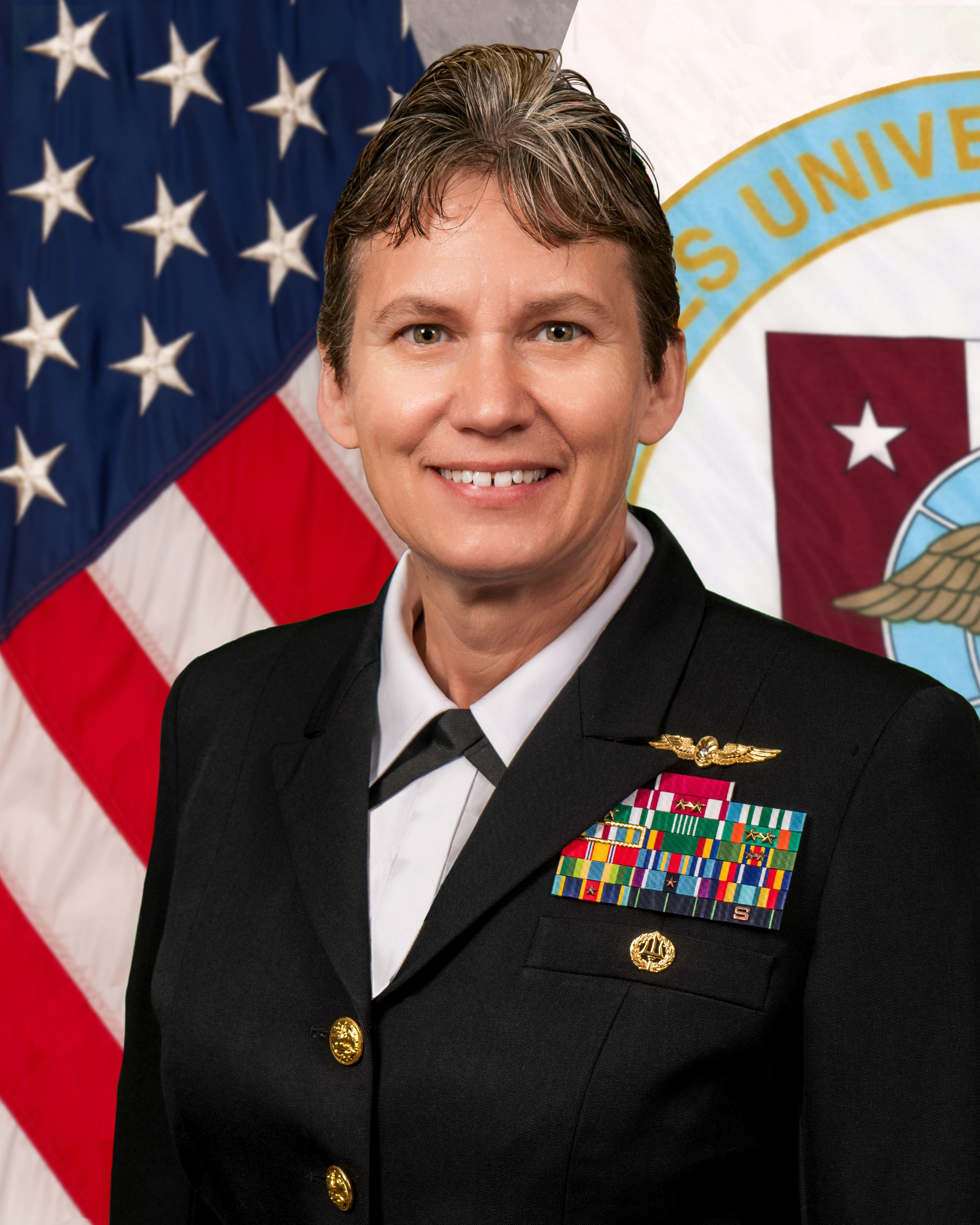 CAPT Tammy Servies in dress blues